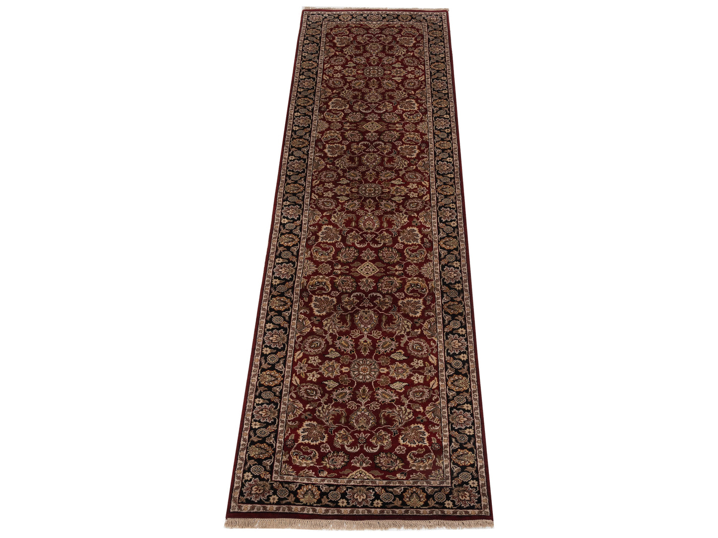 Royal 99017 Red Black 4.1x14.11 Hand Knotted Rug