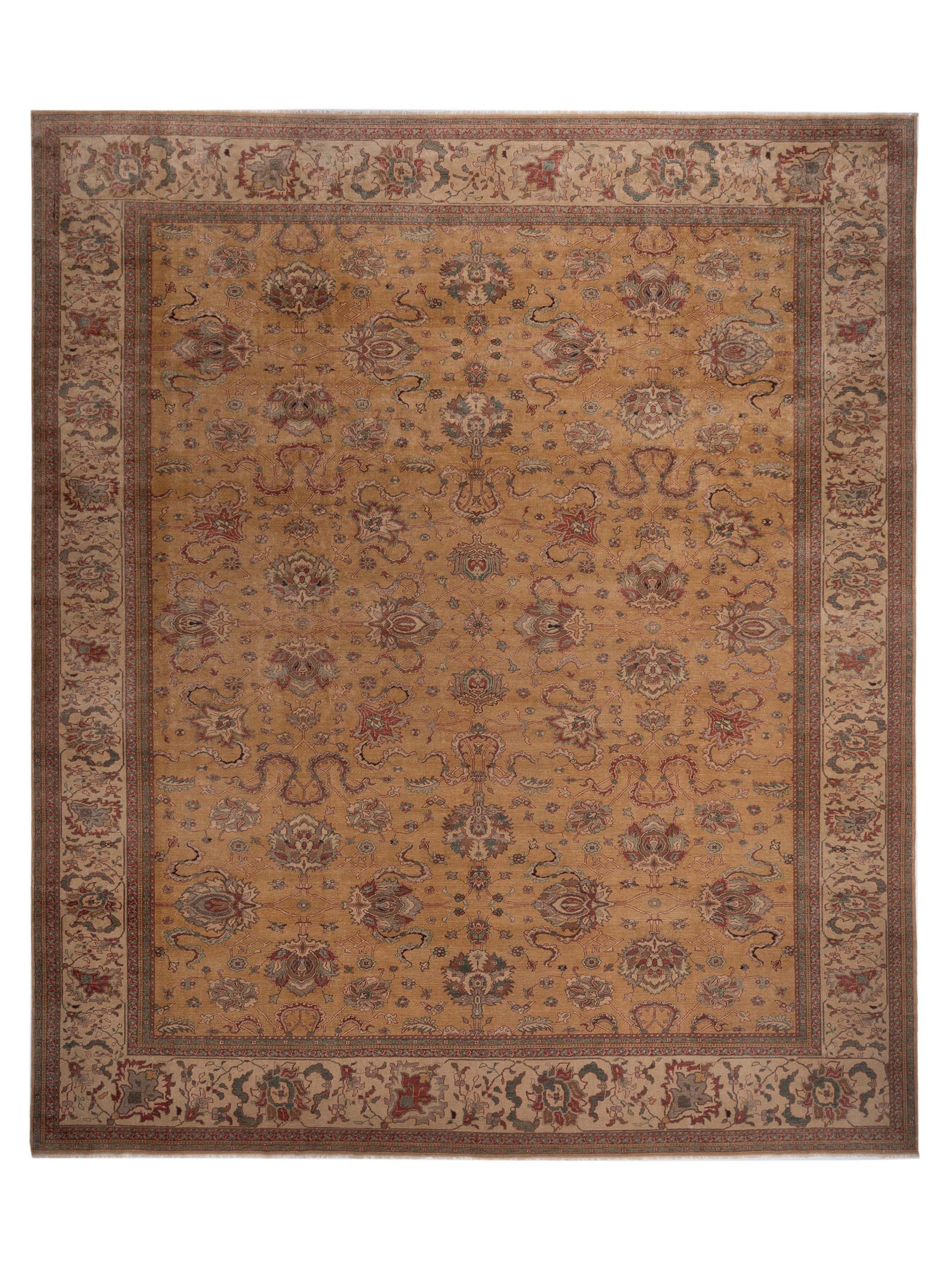 Pasha Antique Loom  Gold Beige Traditional