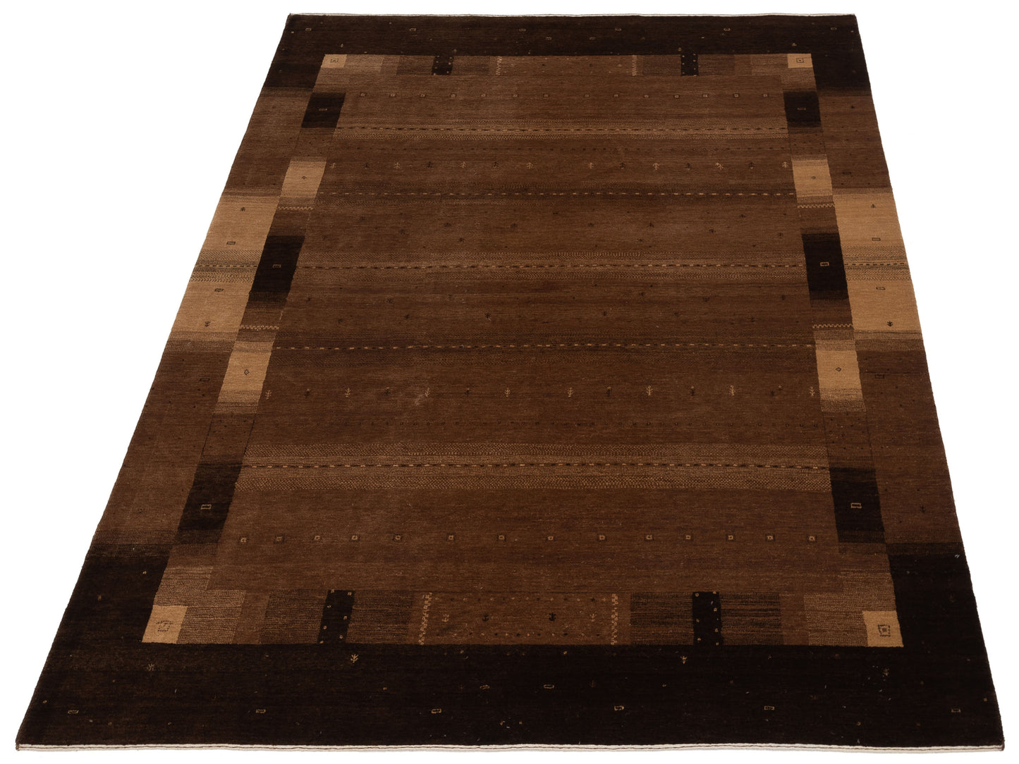 Tibetino 108474 Brown 7.7x9.3 Hand Knotted Rug