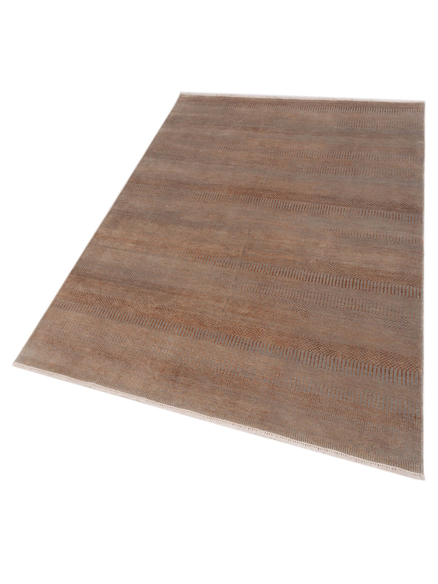 Aurore 120991 Silver Silver 6x9.1 Hand Knotted Rug