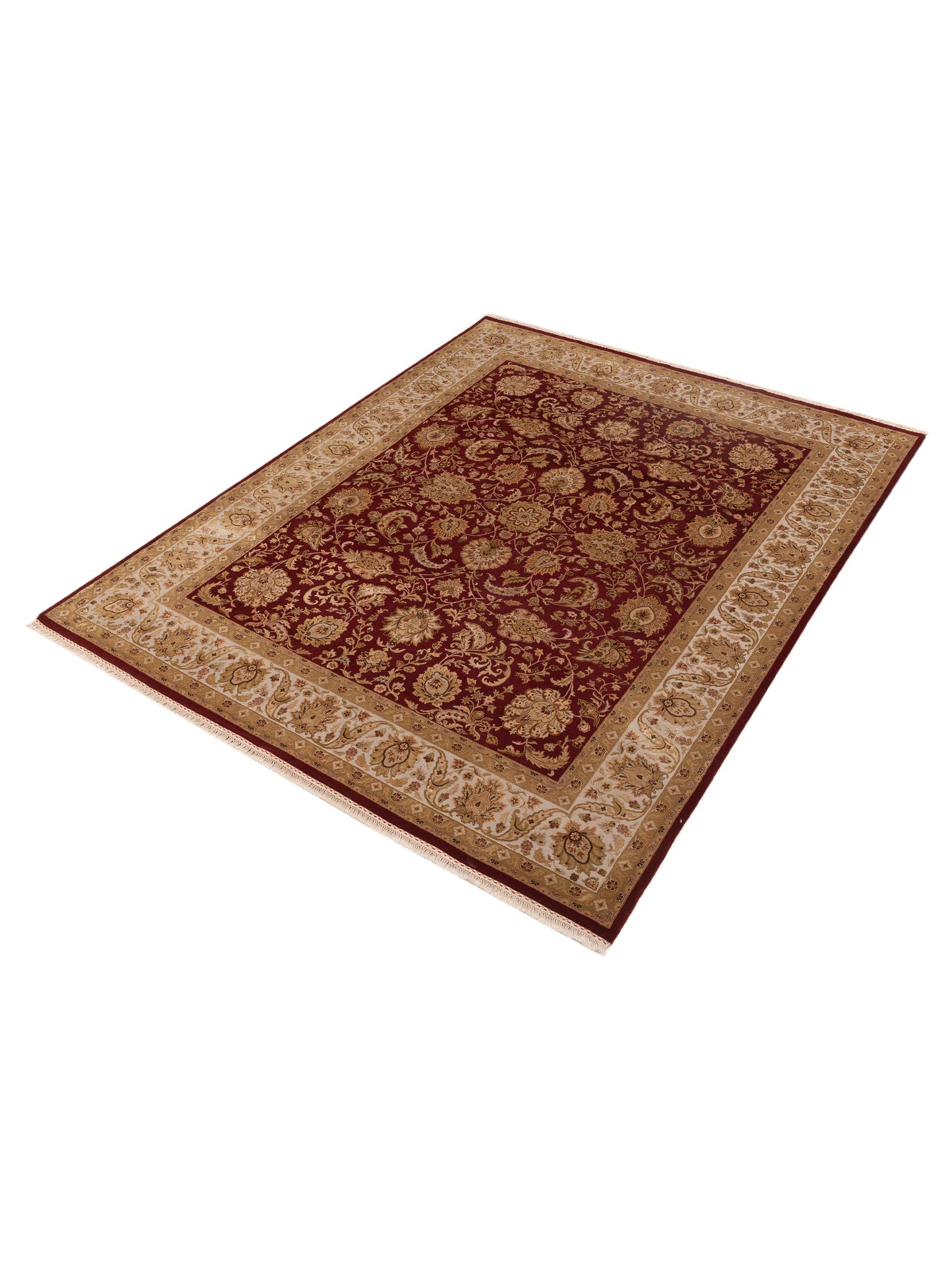 Imperial Silk 153485 Ivory Ivory 4x6 Hand Knotted Rug