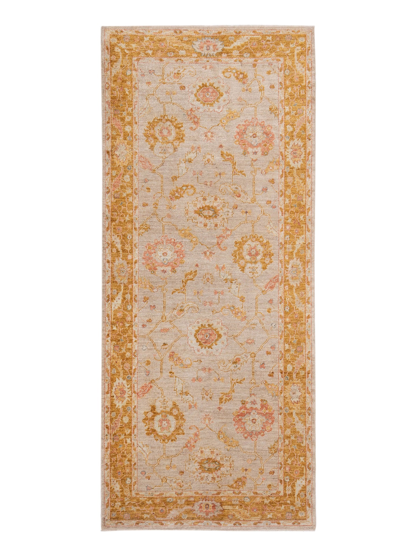 Anadol Angora Oushak  Camel Mustard Traditional