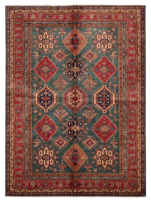 Nomad Kazak  Green Red Tribal