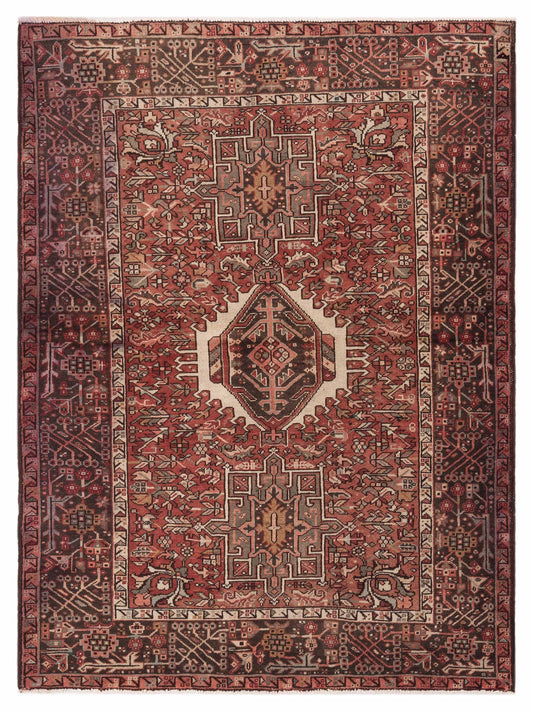 Pasha Antique Heirloom  Red Brown Traditional