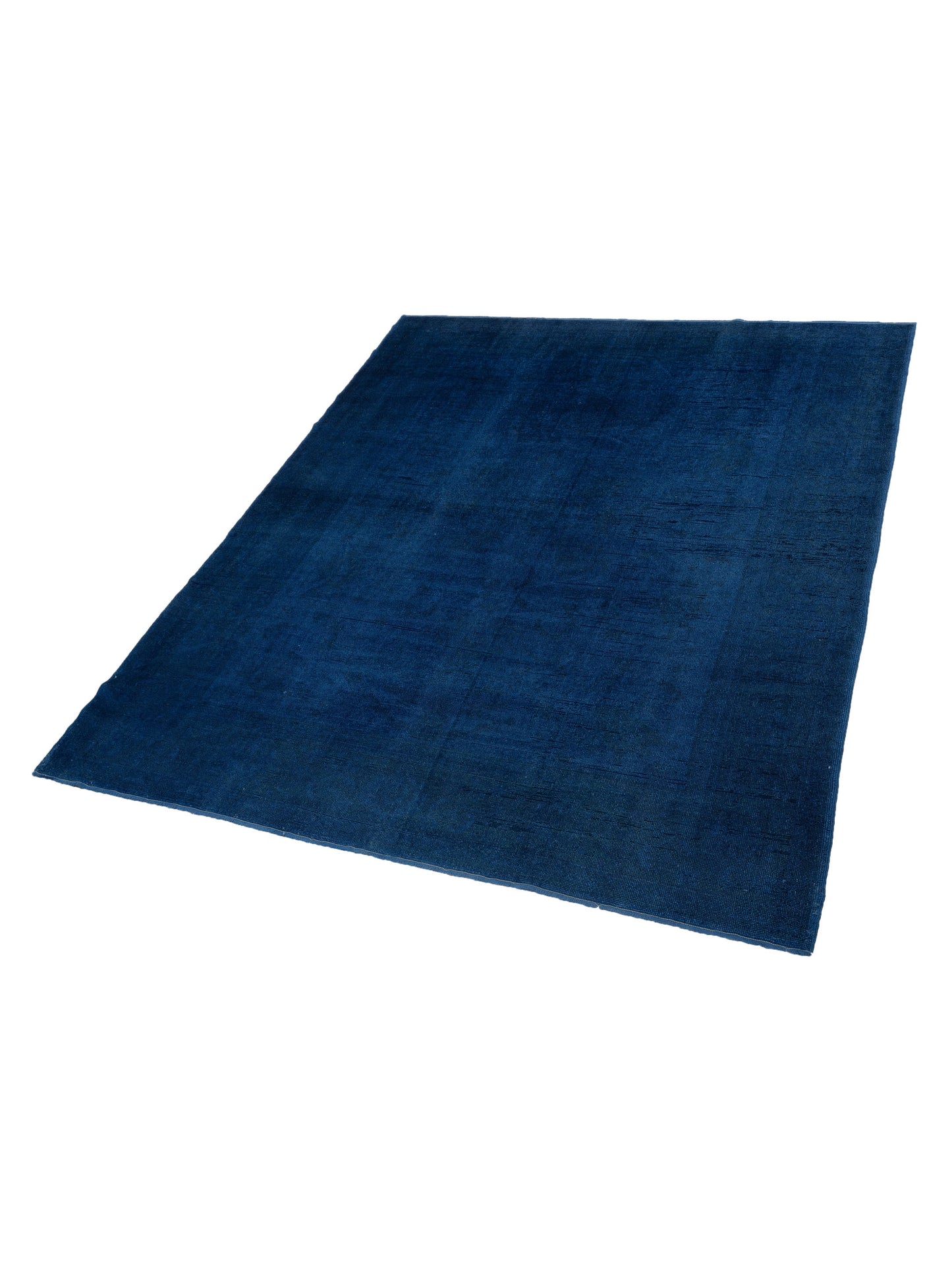 Vintage 74795 Dark Blue 9.7x11.11 Hand Knotted Rug