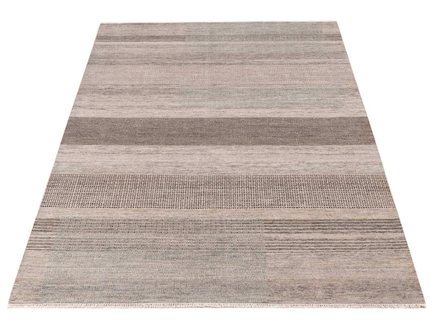 Aurore 154822 Gray Gray 9x12.1 Hand Knotted Rug