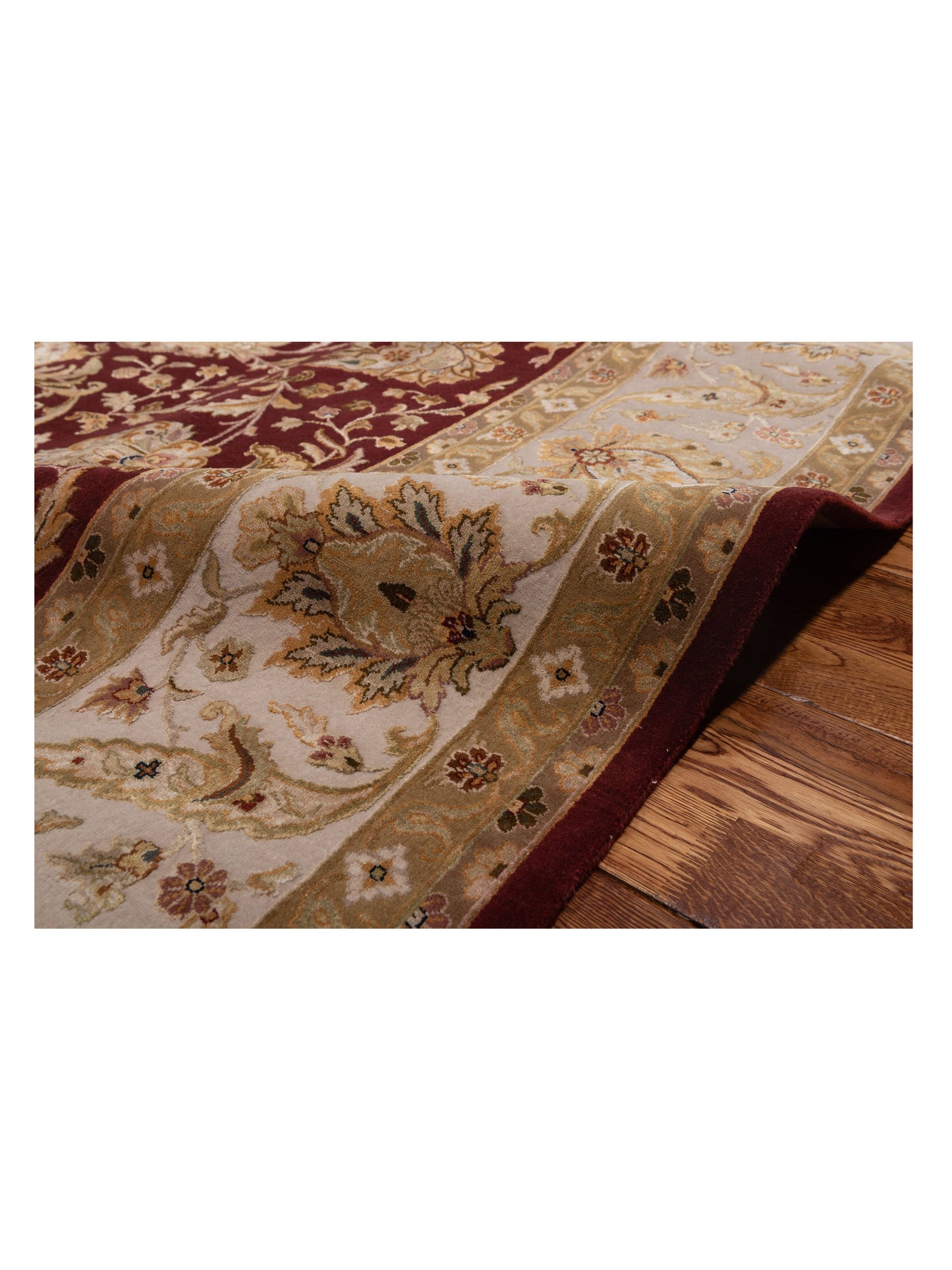 Imperial Silk 135510 Red Beige 9.2x12.1 Hand Knotted Rug