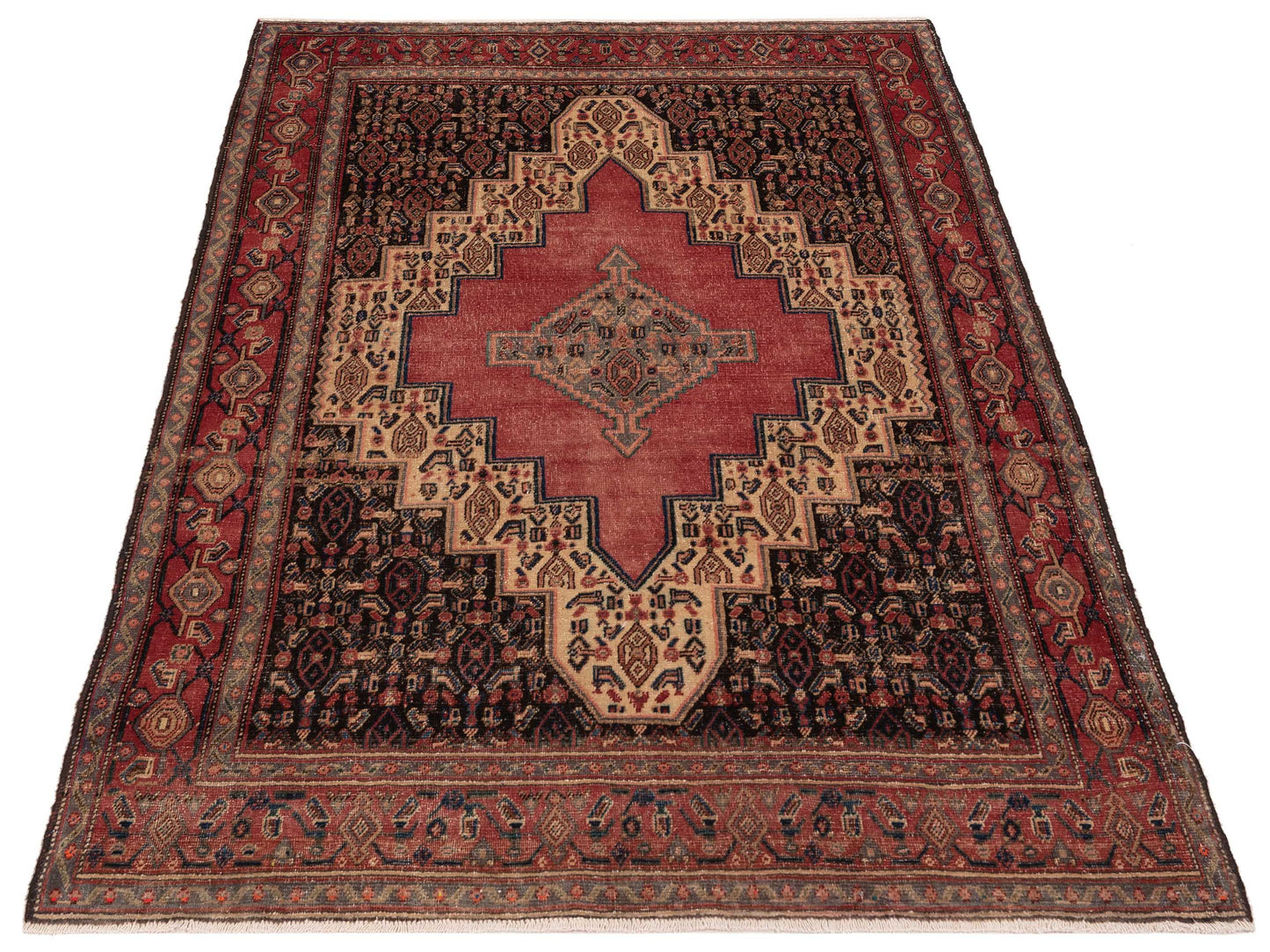Persian 147667 Rust Rust 3.11x5.5 Hand Knotted Rug