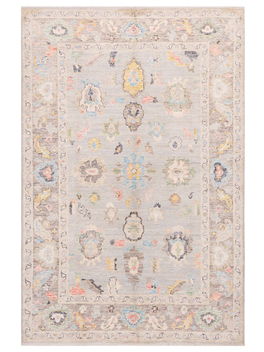 Pasha Anadol Oushak  Ice Blue Light Gray Traditional