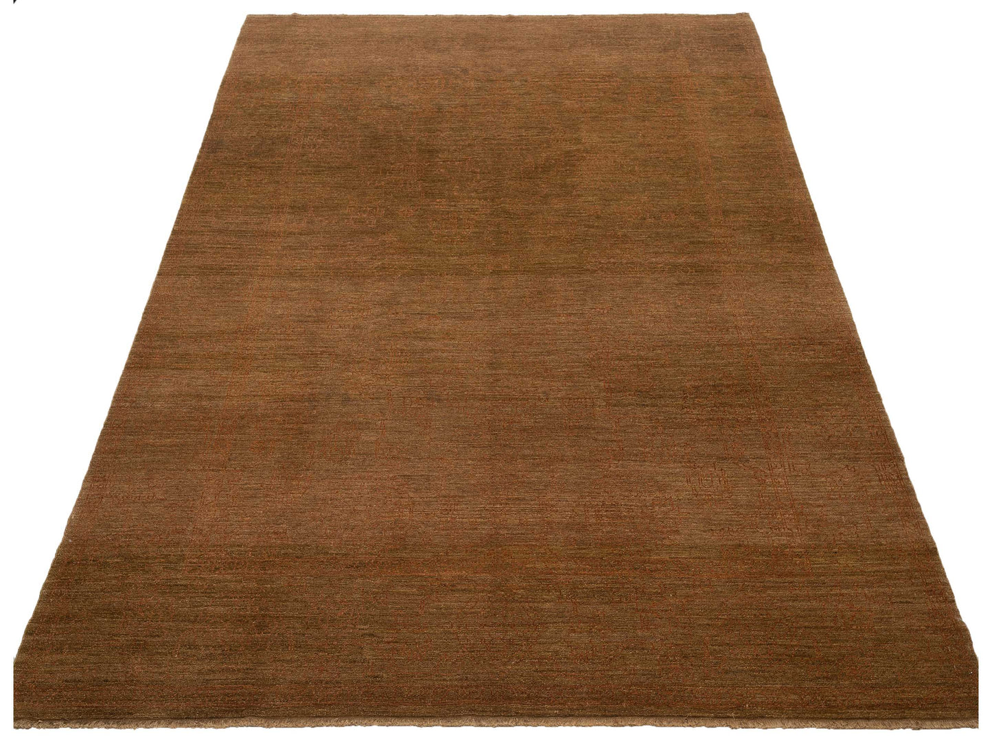 Defne Jade Brown Brown 8.1x9.11 Hand Knotted Rug