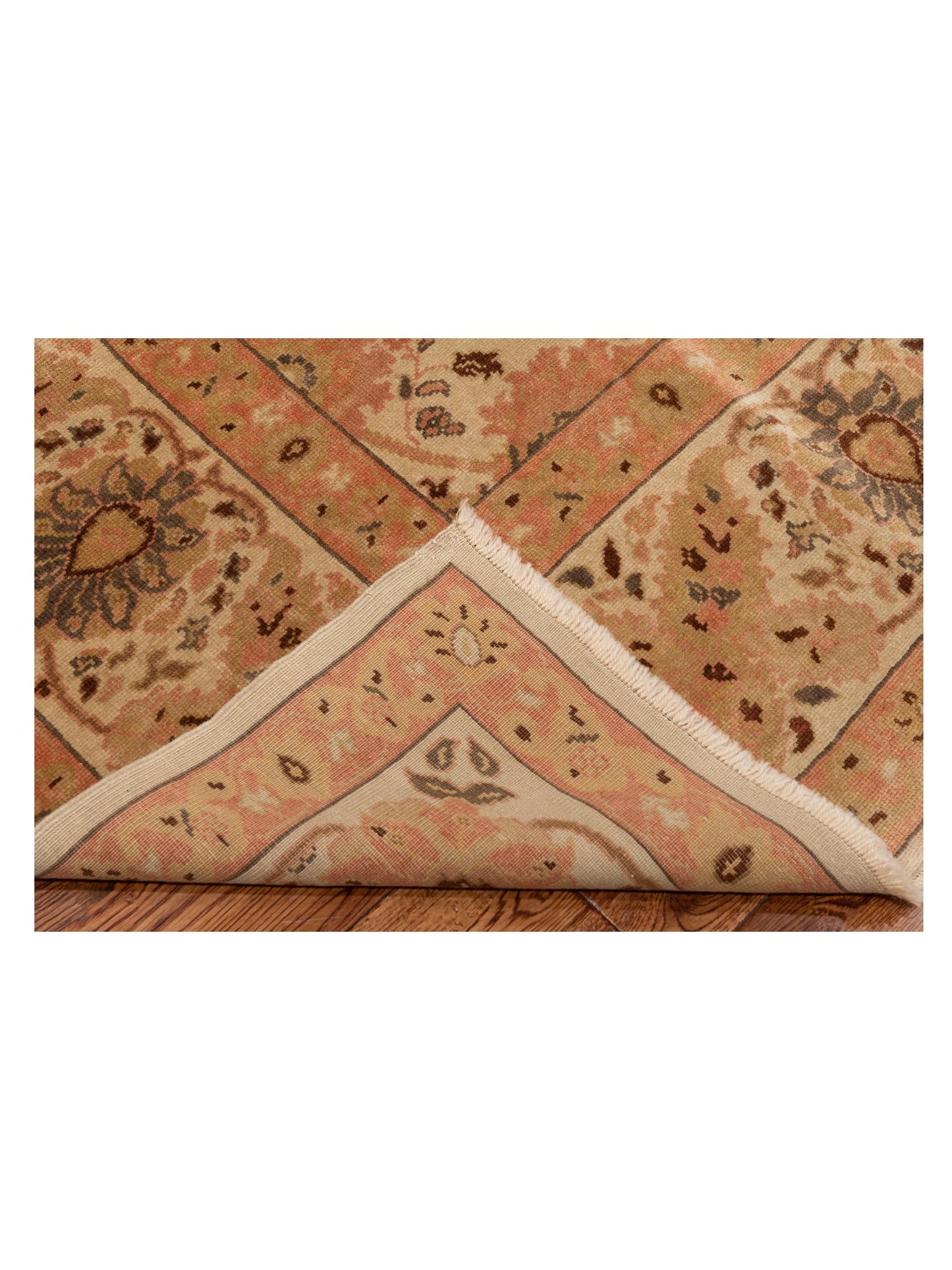 Antique Loom 108197 Ivory Ivory 9.4x12.6 Hand Knotted Rug