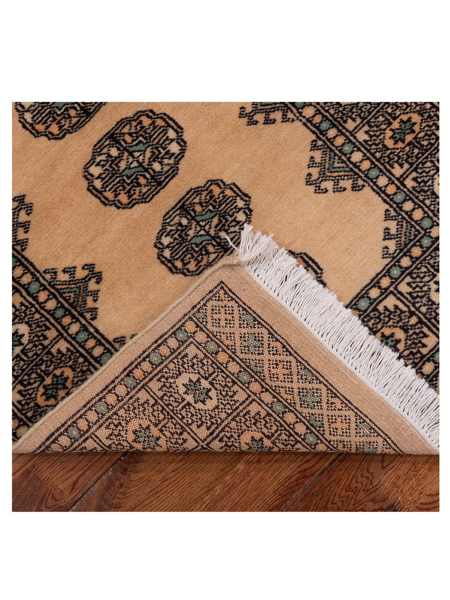 Bokhara 151469 Beige Beige 2.7x8.1 Hand Knotted Rug