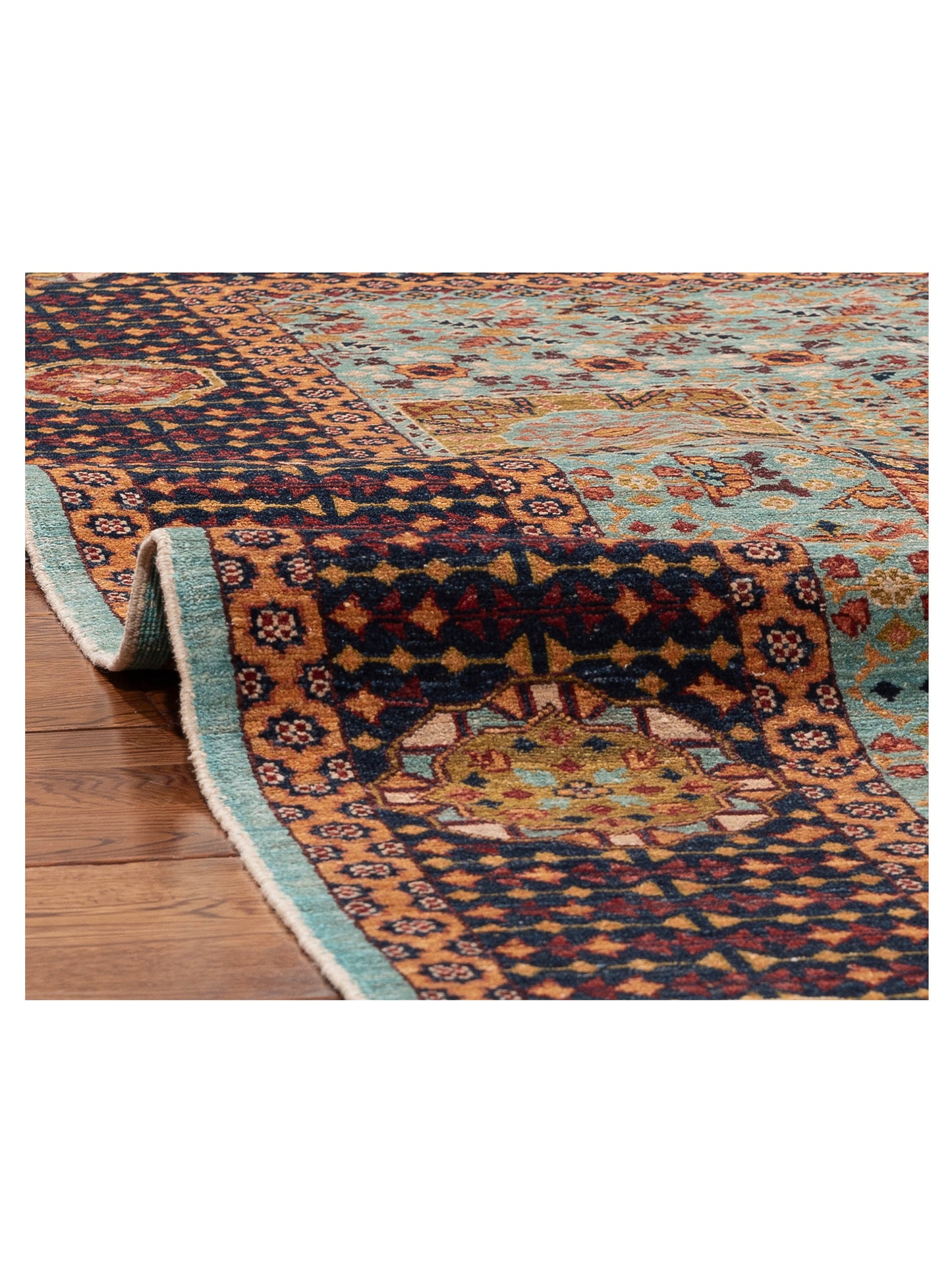Artisan Mamluk 154617 Blue Black 5.9x8 Hand Knotted Rug
