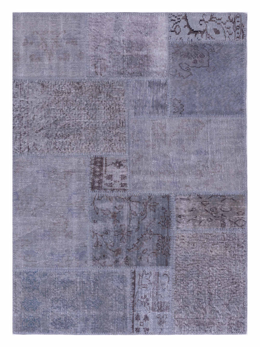 Pasha Turkish Vestige Patchwork  Gray  Contemporary