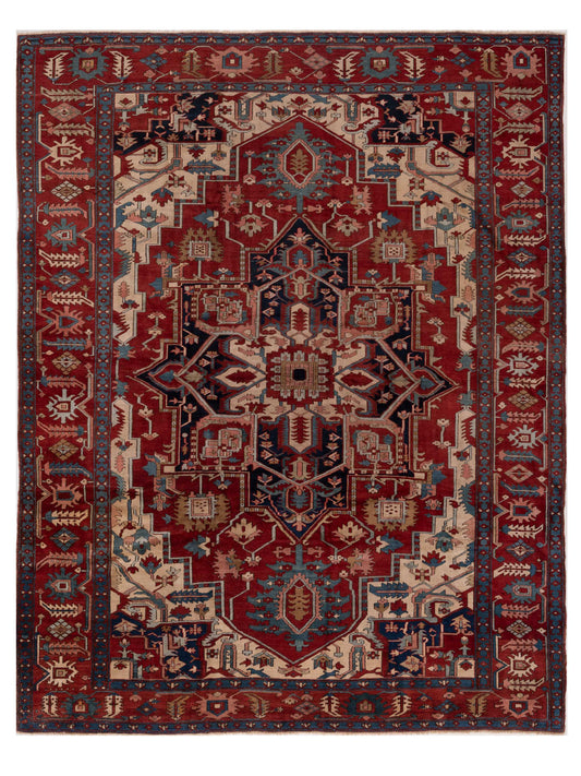 Pasha Persian Antique  Red Red Traditional