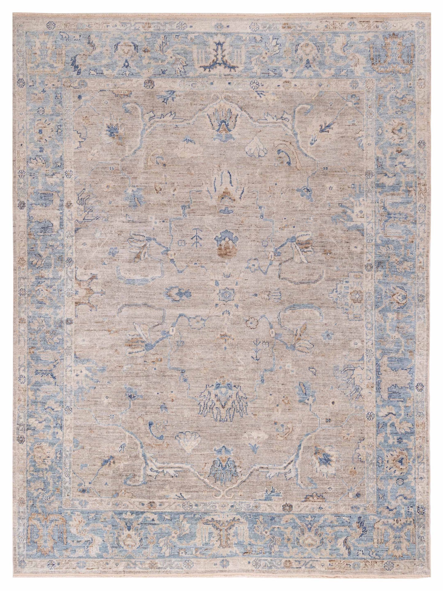 Anadol Angora Oushak  Gray Blue Traditional