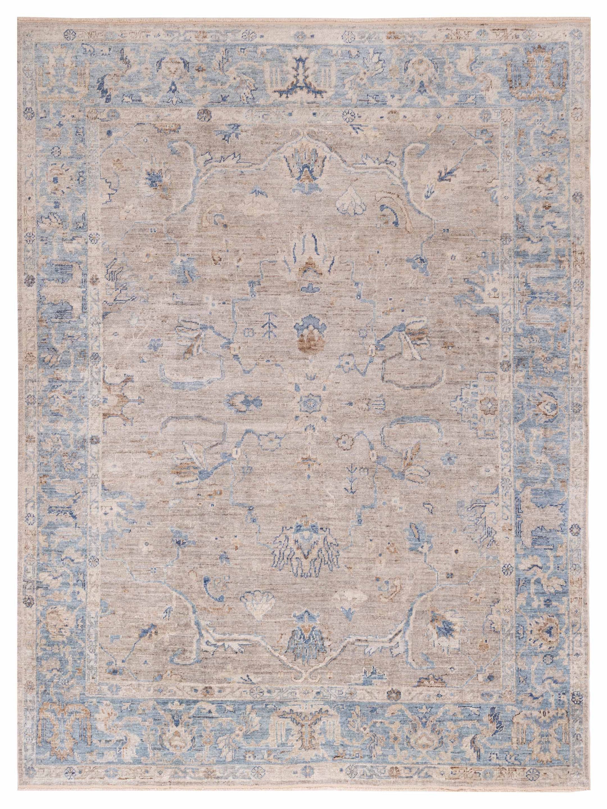 Anadol Angora Oushak  Gray Blue Traditional