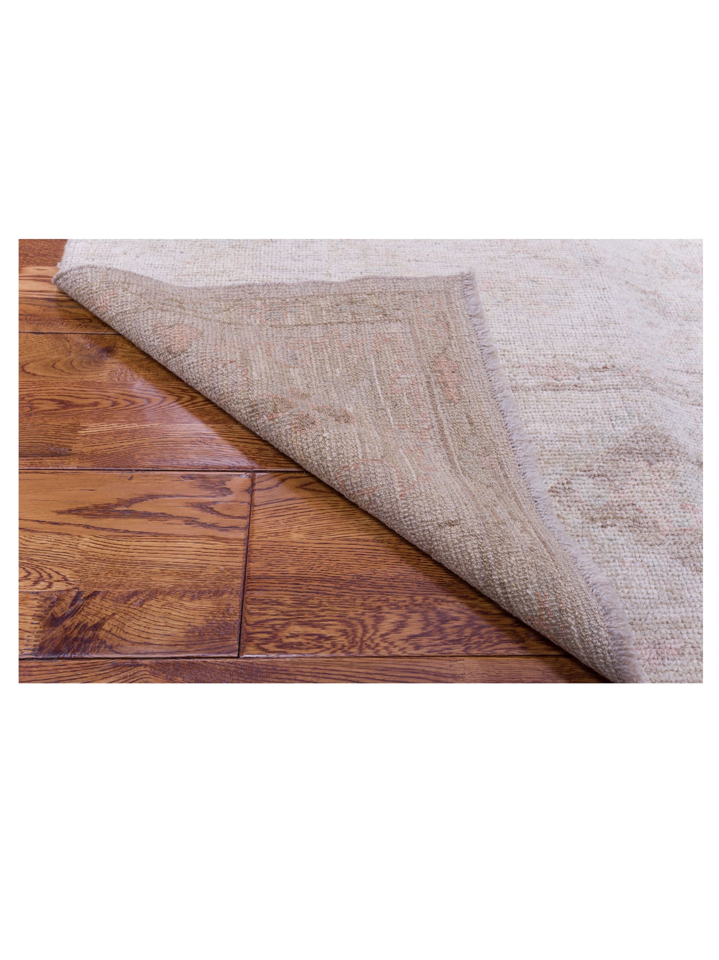 Angora Oushak 114793 Beige Beige 7.9x10.8 Hand Knotted Rug