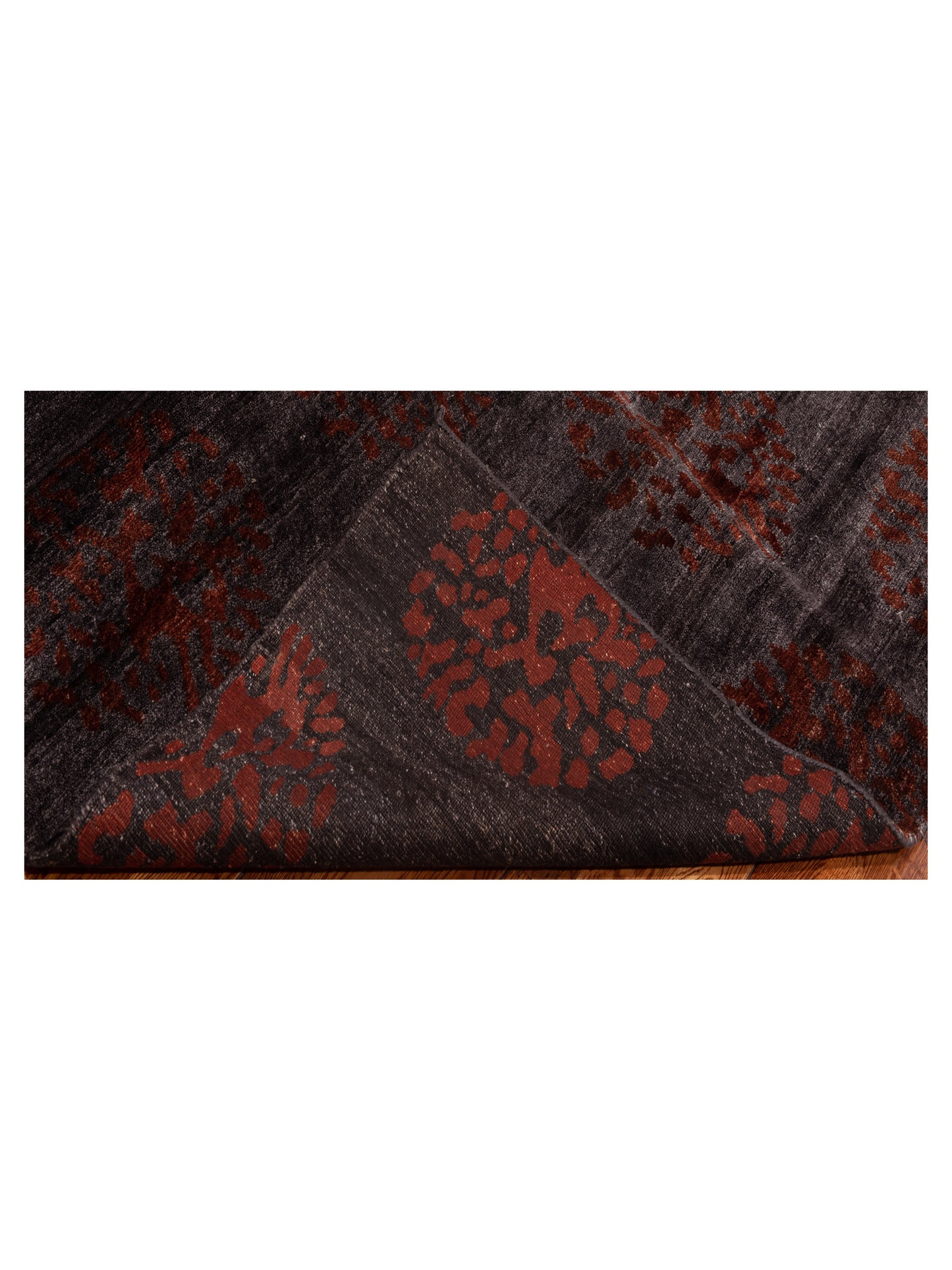 Tibetino 119751 Charcoal Red 6x8.11 Hand Knotted Rug