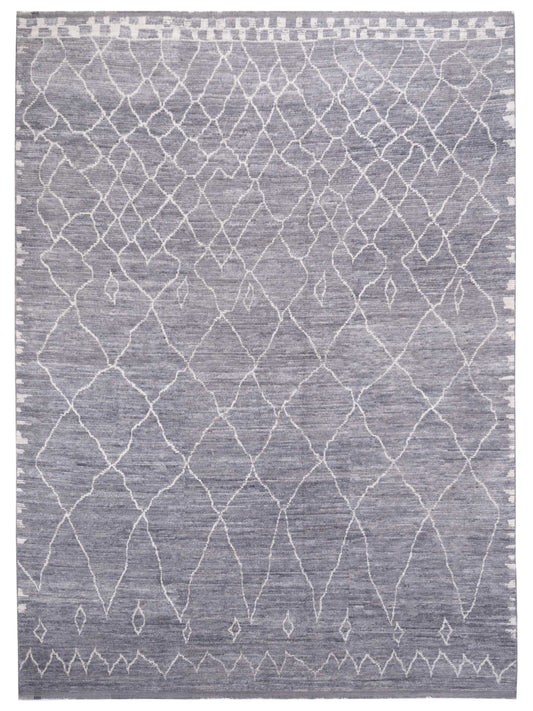 Pasha Berber  Dark Gray Ivory Contemporary