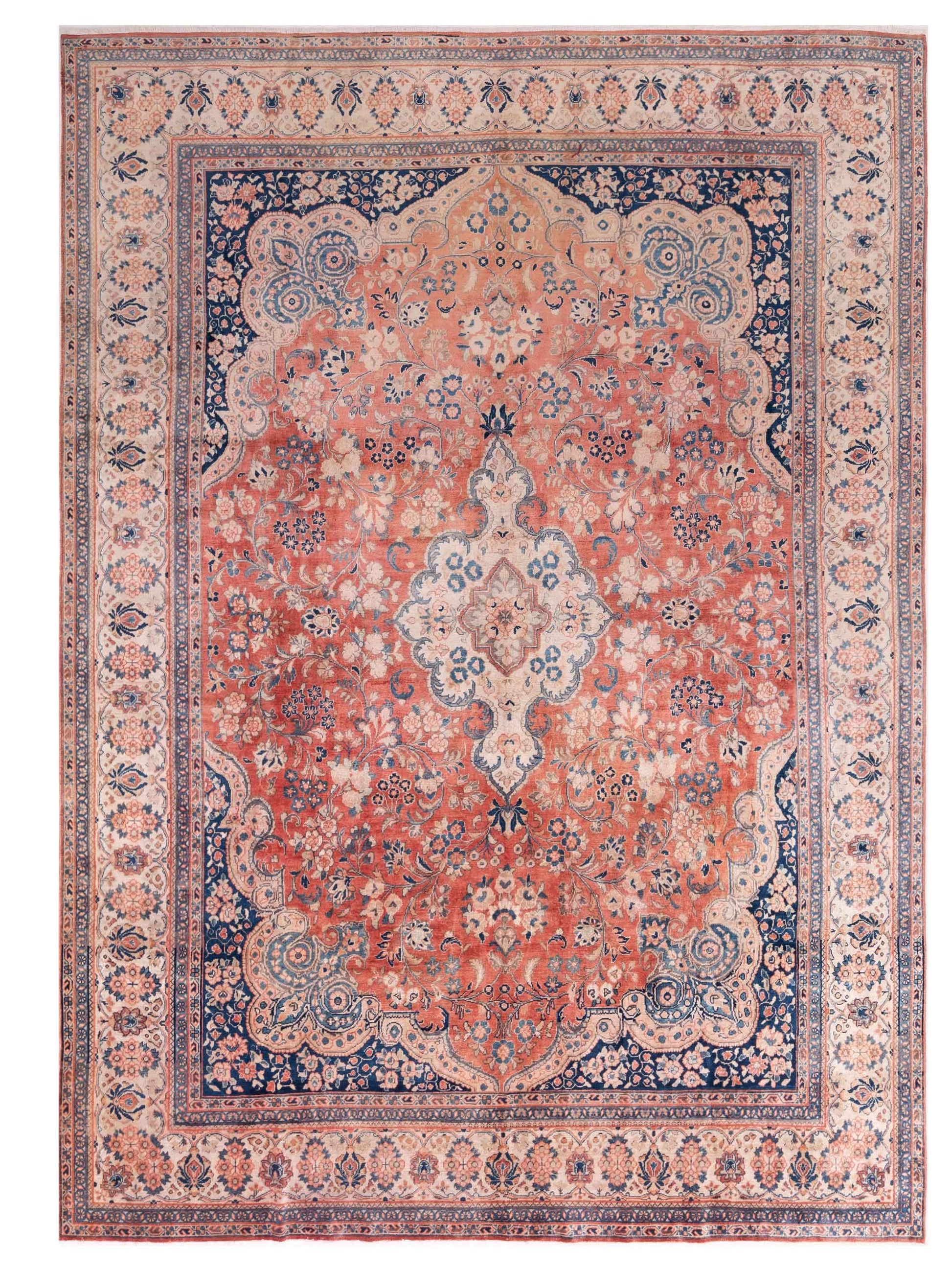 Pasha Persian  Rust Ivory Traditional