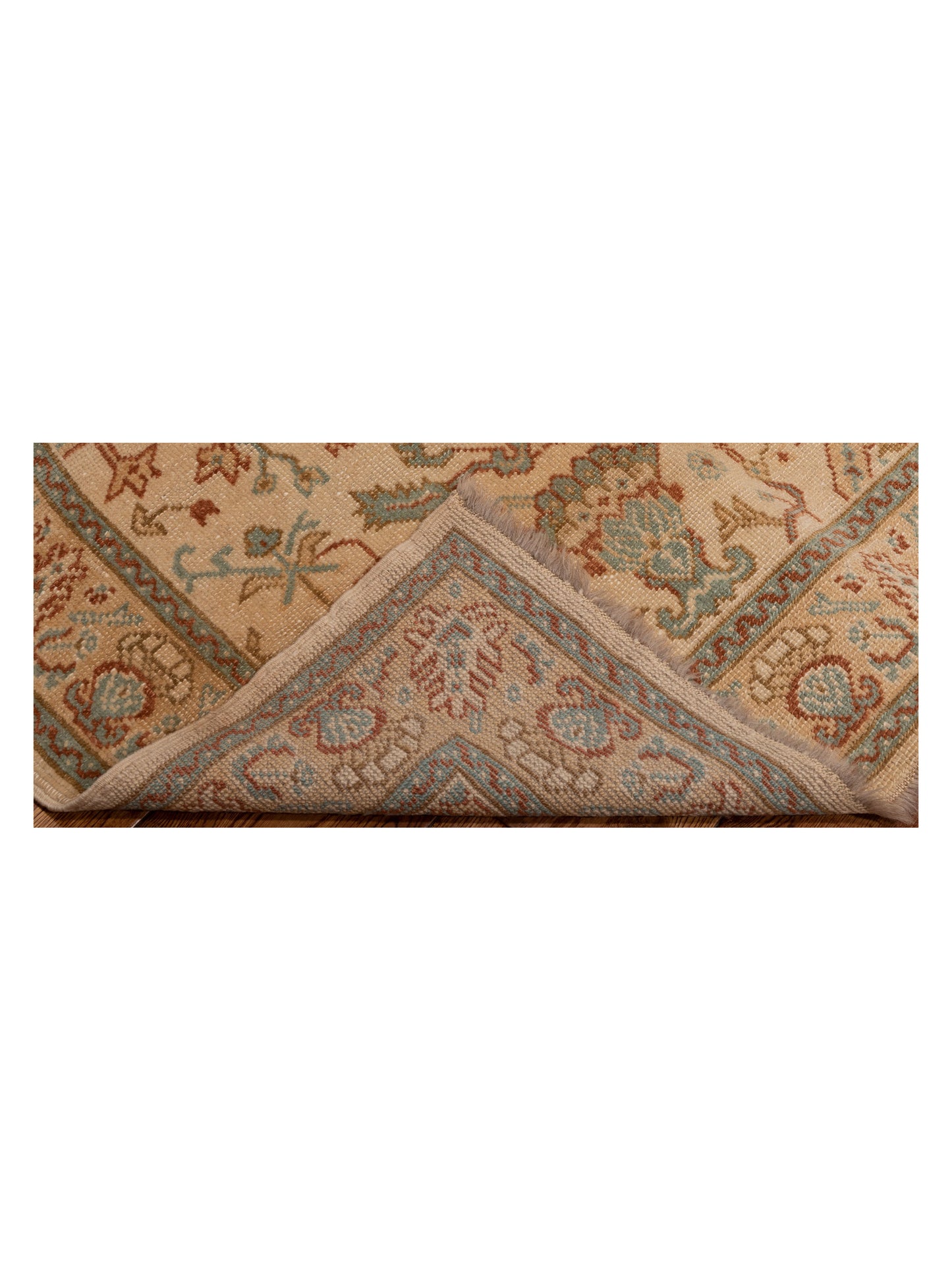 Anadol Oushak 129716 Beige Beige 4.1x5.7 Hand Knotted Rug