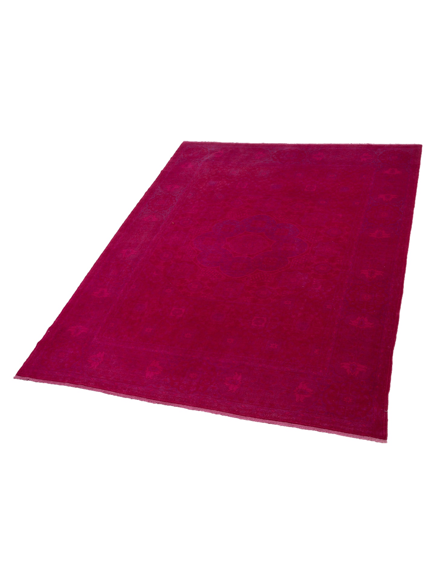 Vintage 112149 Pink 8.4x11 Hand Knotted Rug
