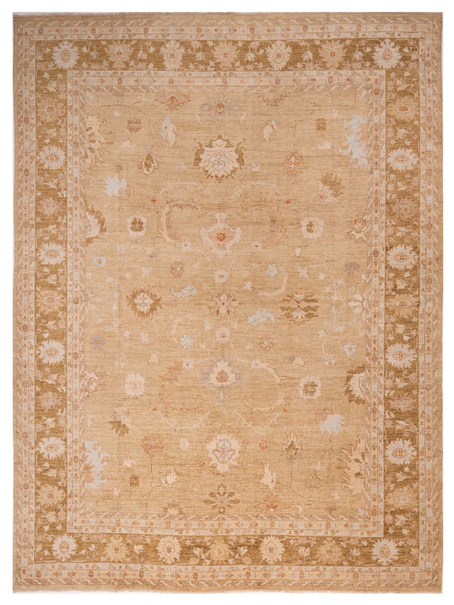 Anadol Angora Oushak  Gold Green Traditional