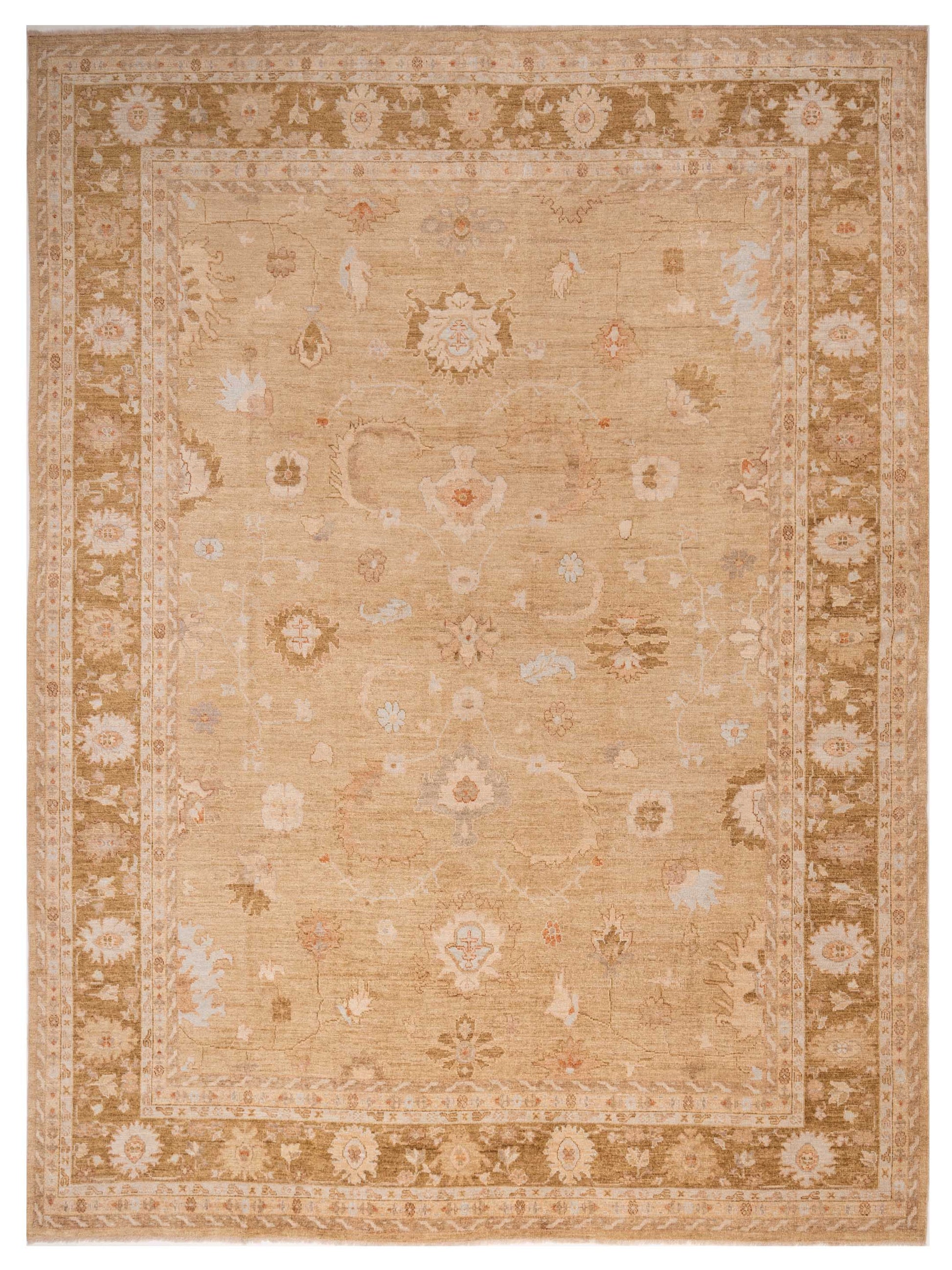 Anadol Angora Oushak  Gold Green Traditional