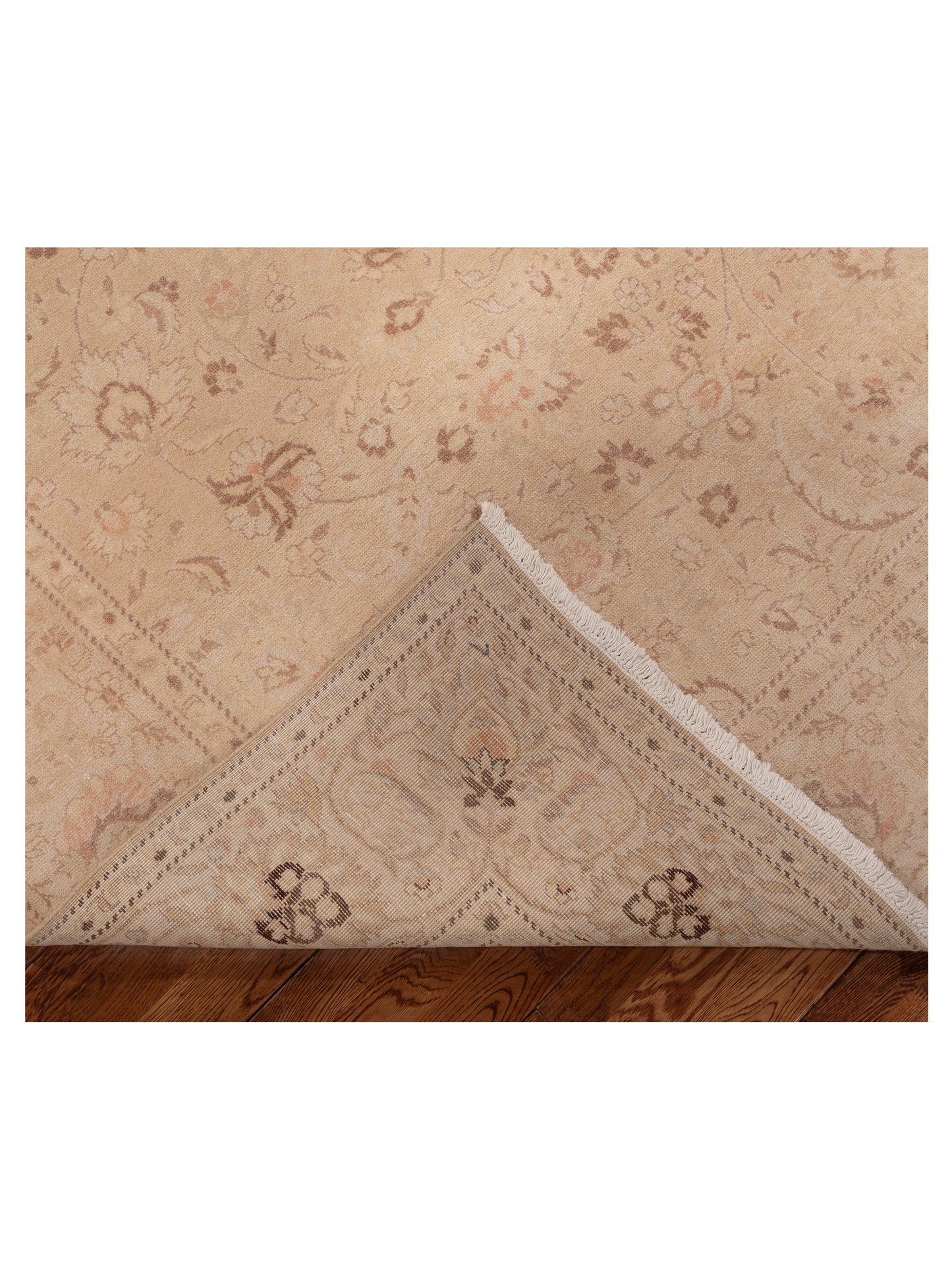 Bouquet 107411 Gold Ivory 8.1x9.11 Hand Knotted Rug
