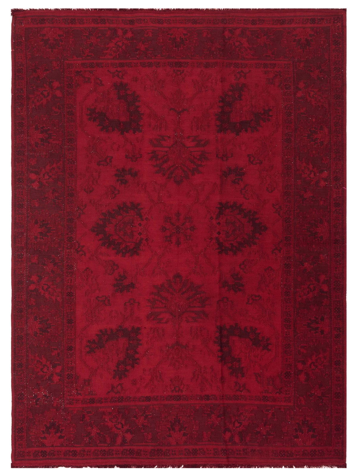 Pasha Transilvanian Kilim  Red Red Traditional