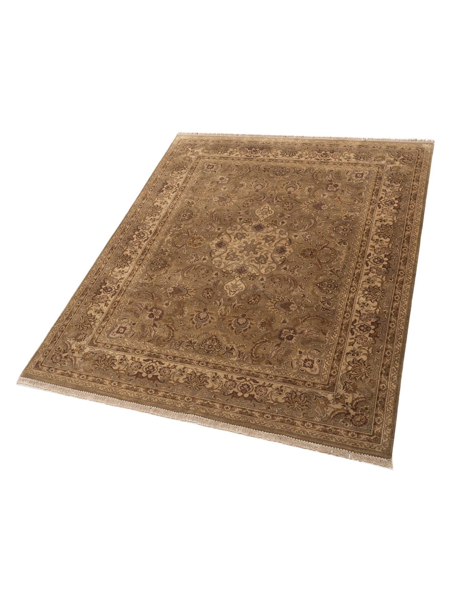 Sultan 86172 Brown Ivory 8x9.11 Hand Knotted Rug
