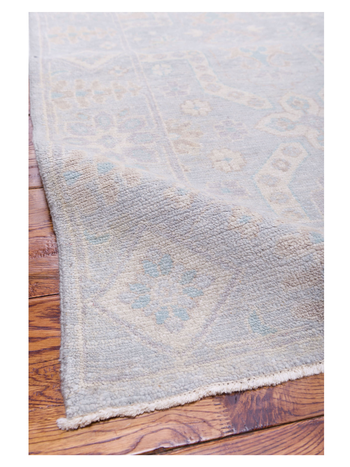 Andalusia 125882 Silver Silver 10.1x13.9 Hand Knotted Rug