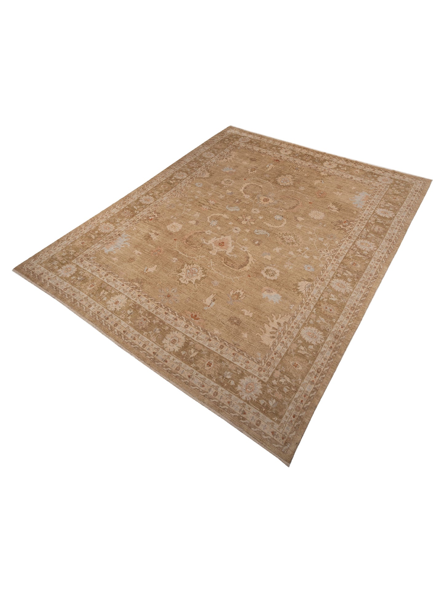 Angora Oushak 153603 Gold Gold 14x17.1 Hand Knotted Rug