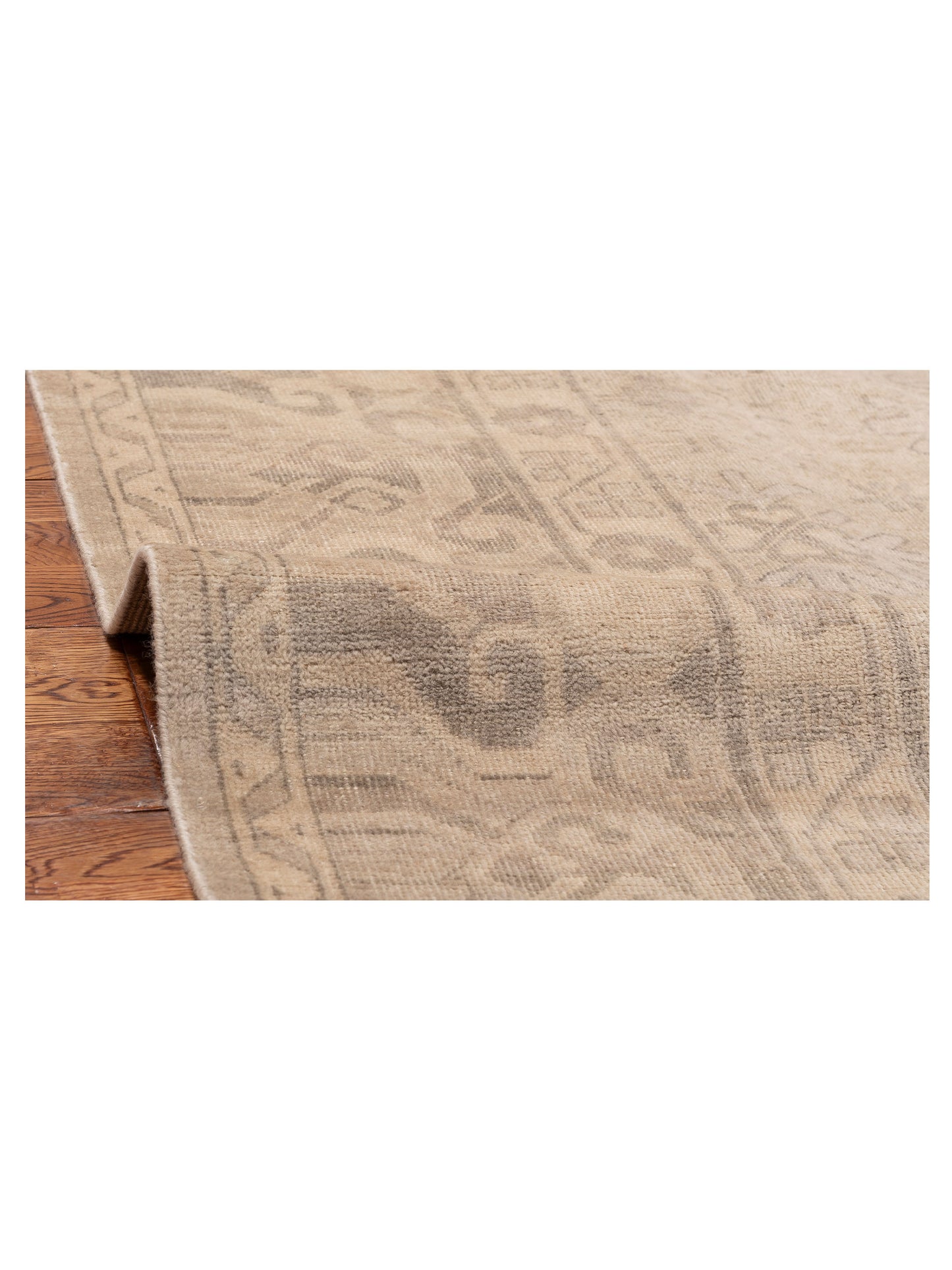 Evren 122175 Gray Silver 9x12 Hand Knotted Rug