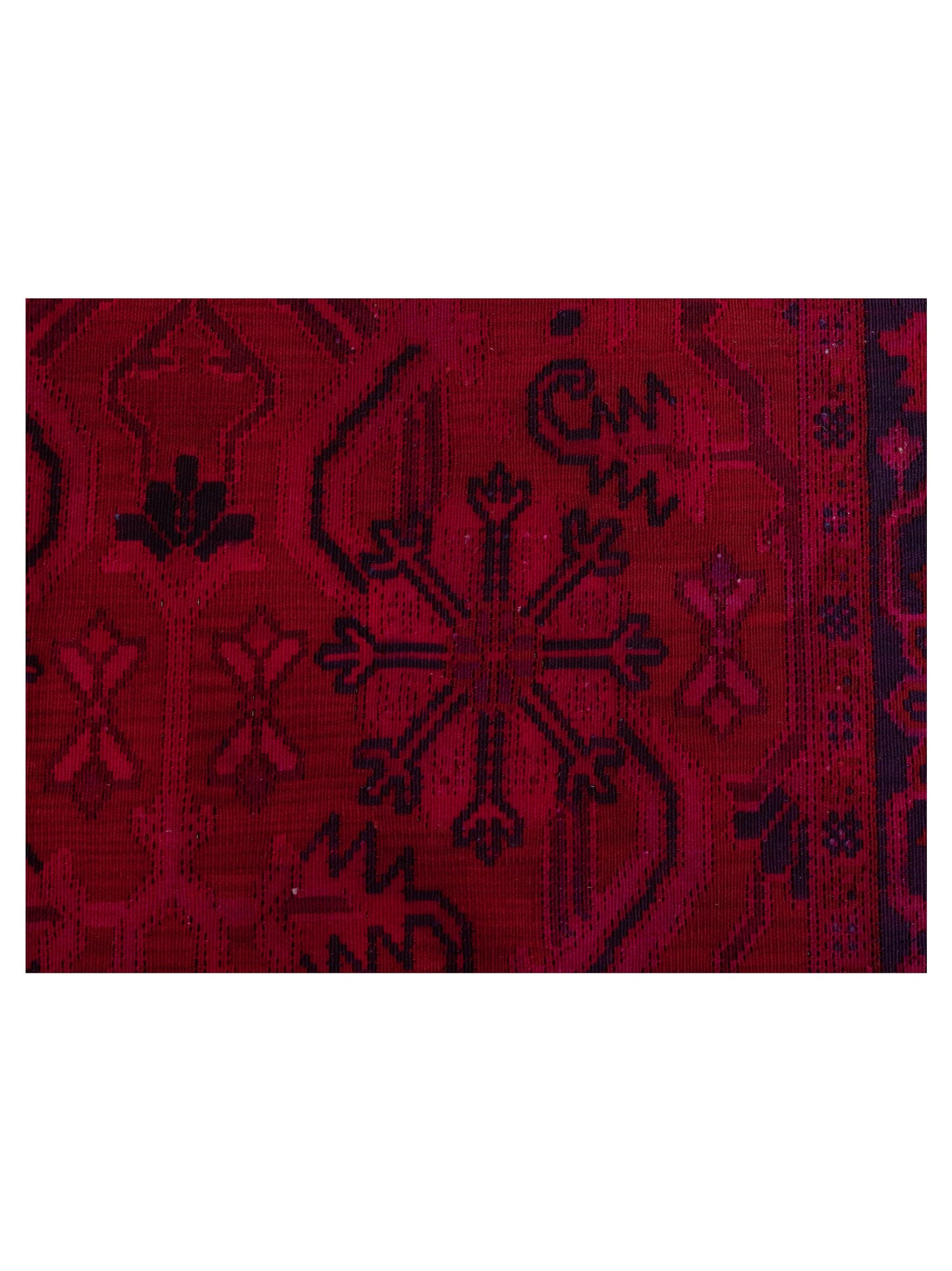 Vintage 108943 Pink Charcoal 5.7x8.4 Hand Knotted Rug