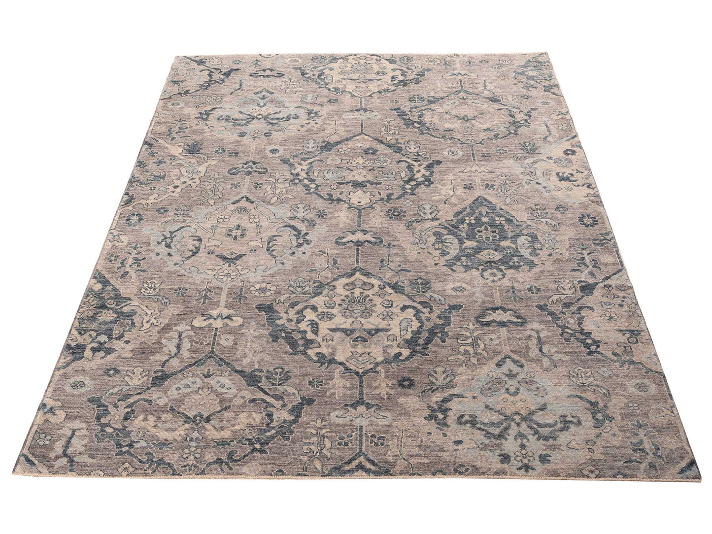 Angora Oushak 156119 Gray Blue 9x11.9 Hand Knotted Rug