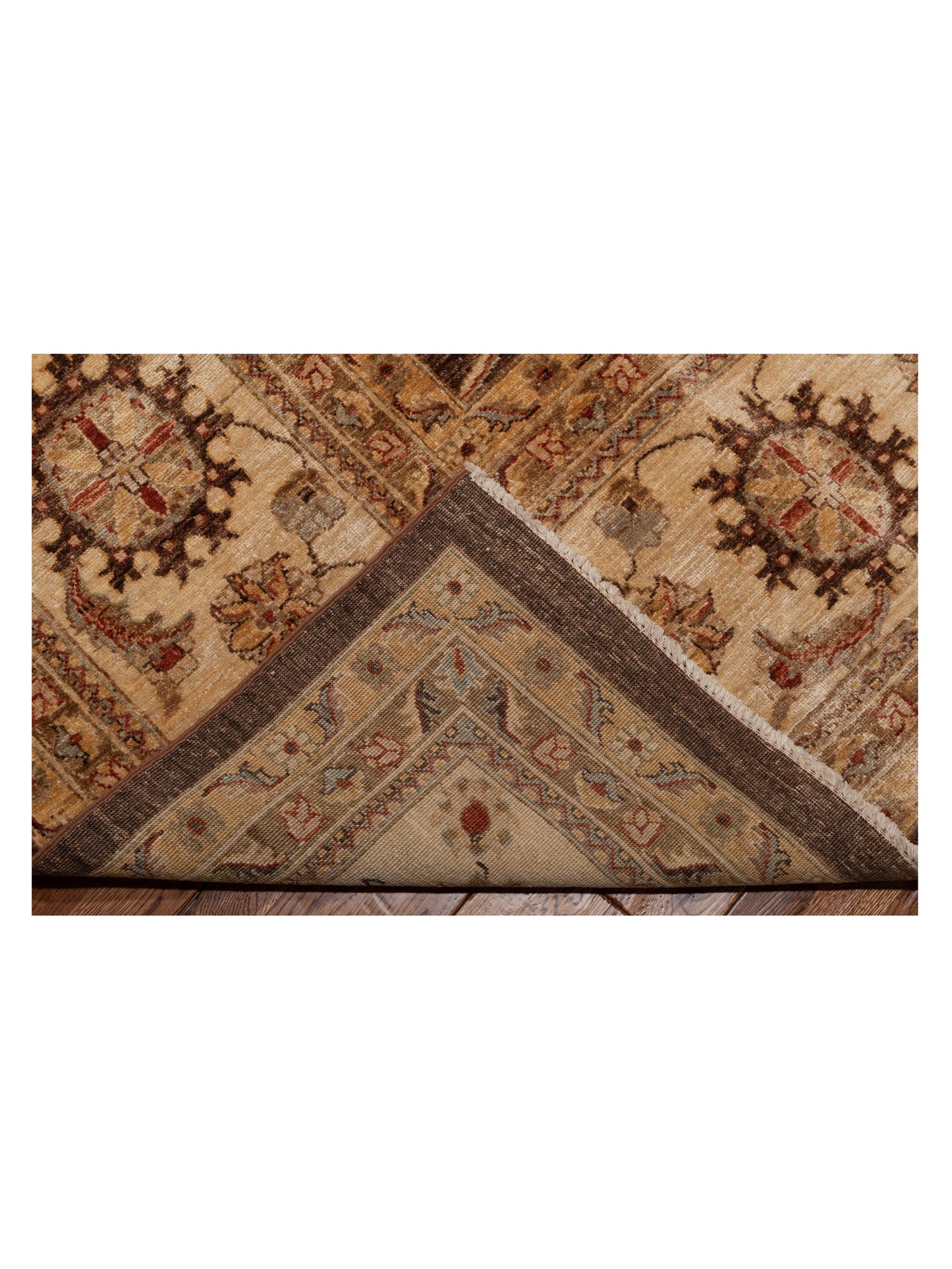 Sultan 96892 Chocolate Ivory 13.10x18.5 Hand Knotted Rug