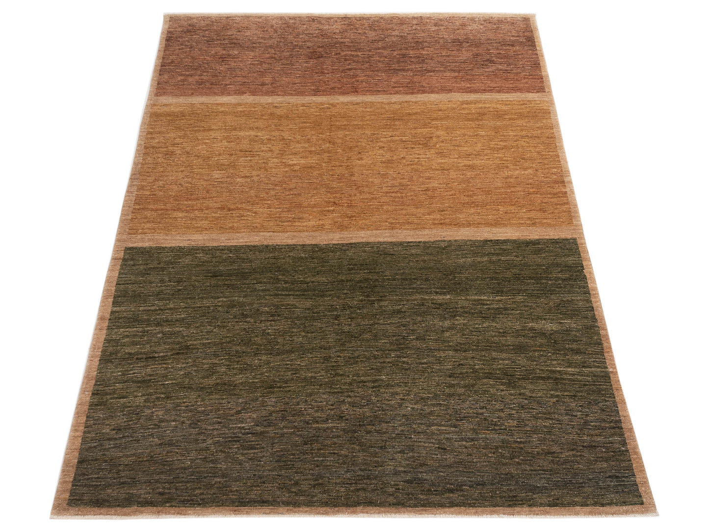 Gabbeh 95845 Green 5.7x8.1 Hand Knotted Rug