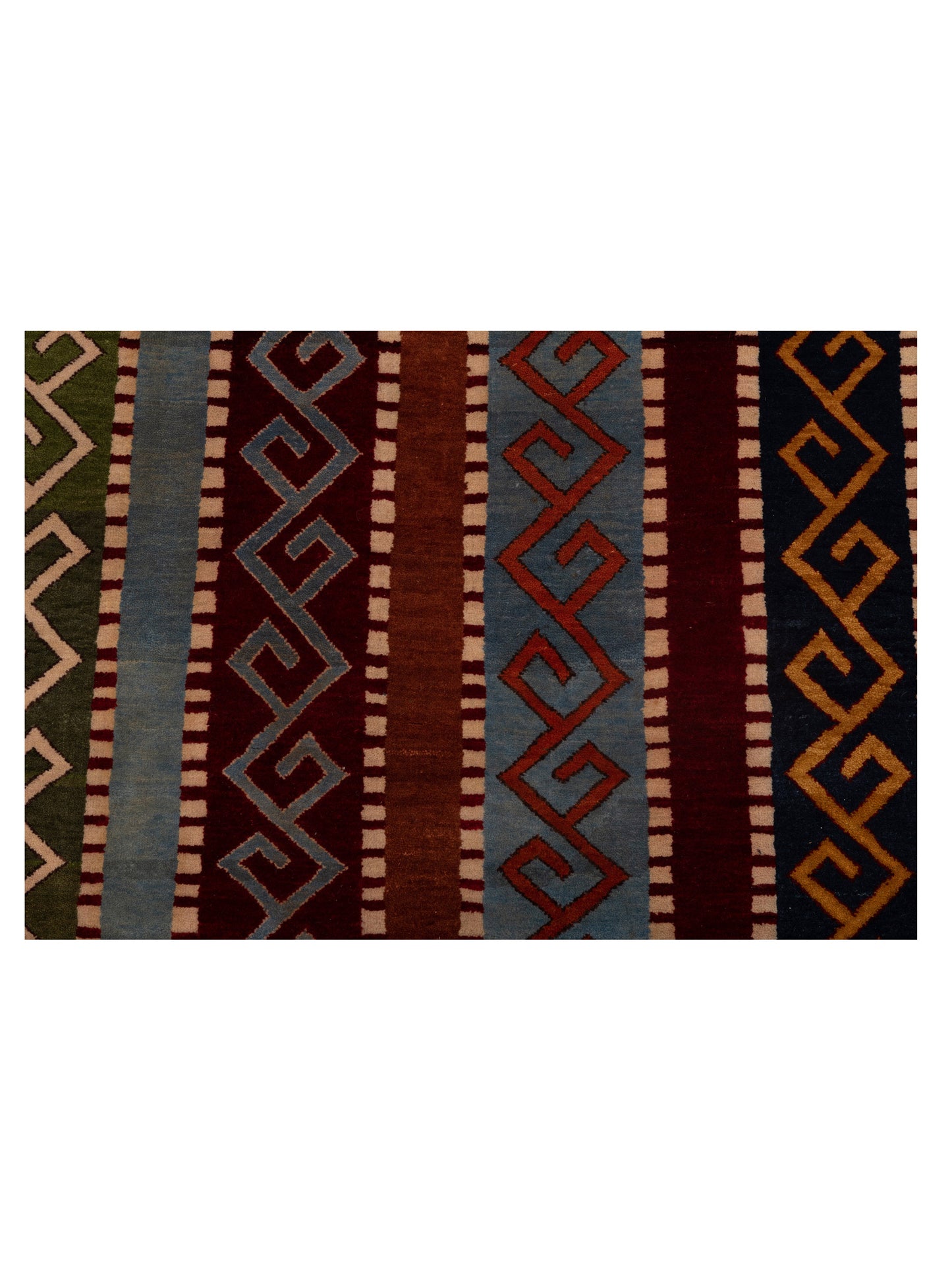 Shawl 110887 Multi 5.9x7.6 Hand Knotted Rug