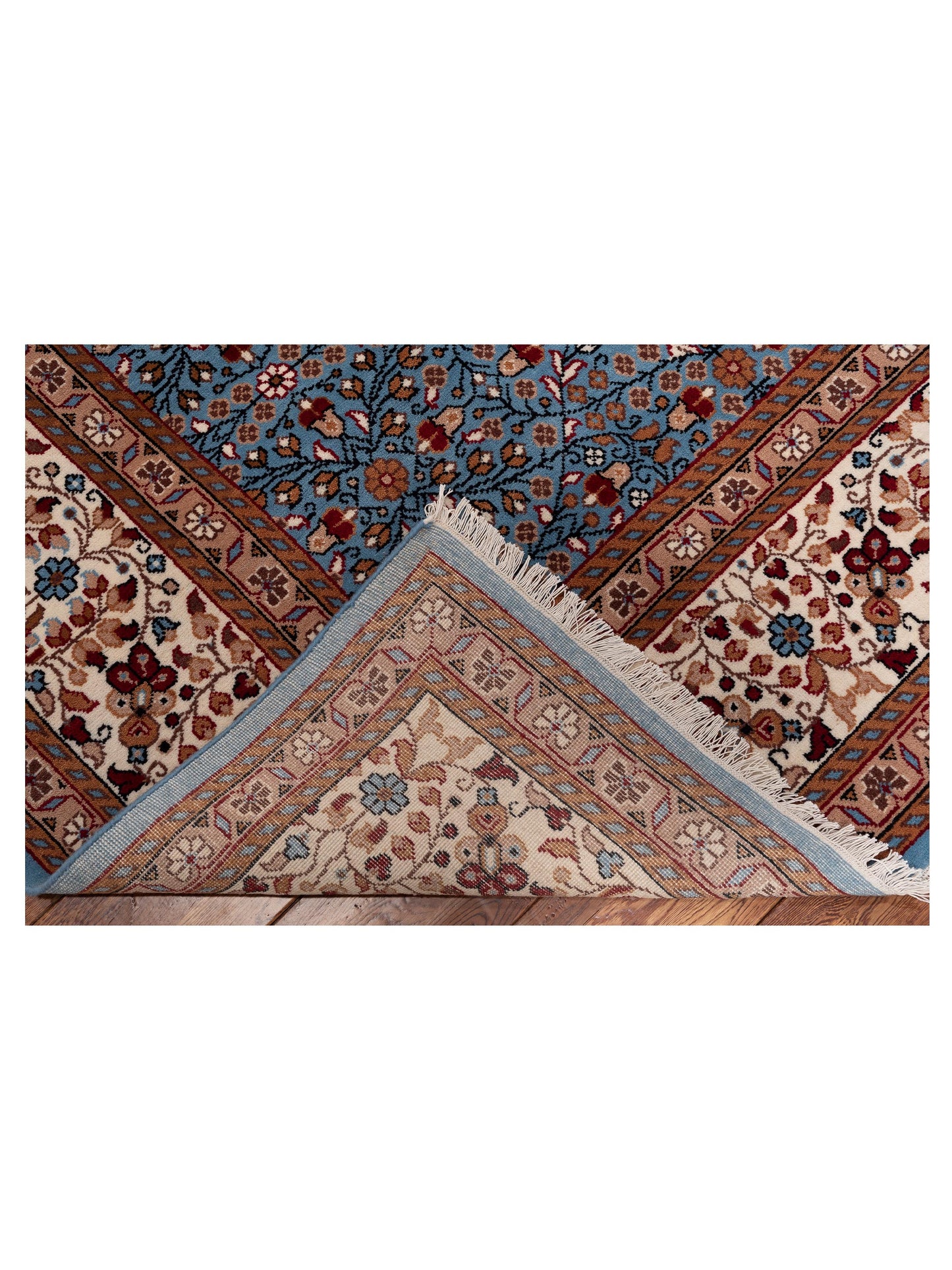 Kayseri 153004 Light Blue Ivory 10x13.2 Hand Knotted Rug