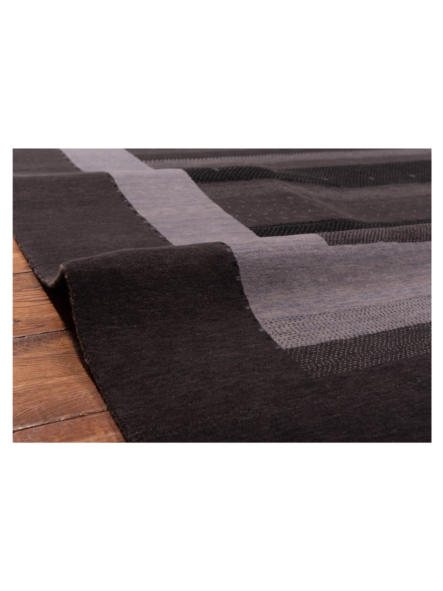 Loribaft 108475 Gray Gray 8.10x12.2 Hand Knotted Rug
