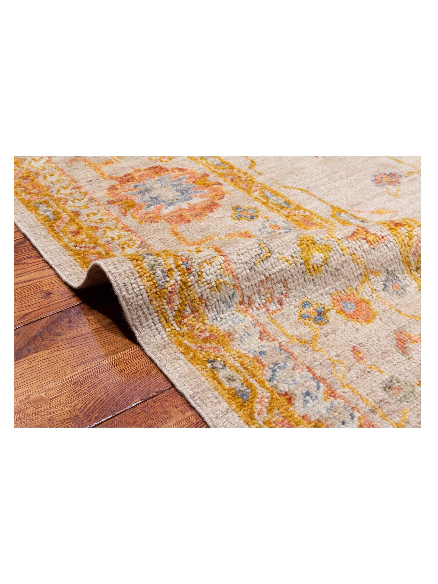 Angora Oushak 129873 Silver Silver 8.9x11 Hand Knotted Rug