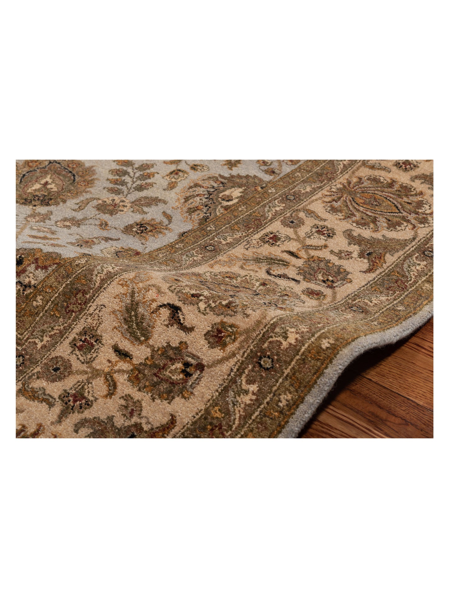 Haji Jalili 111282 Silver Ivory 6.1x8.6 Hand Knotted Rug