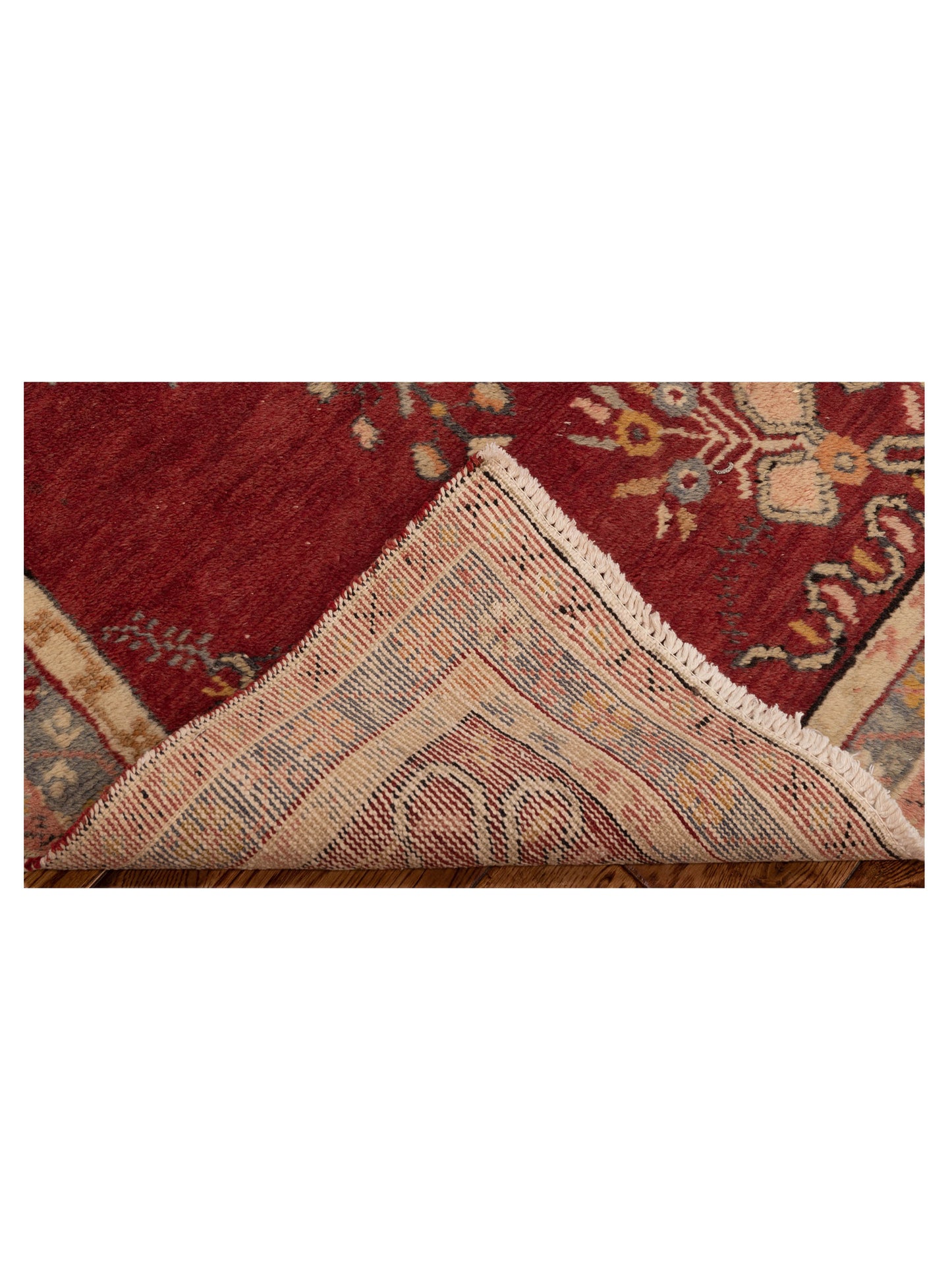 Old Anatolian 148500 Red Gray 3.1x6.2 Hand Knotted Rug