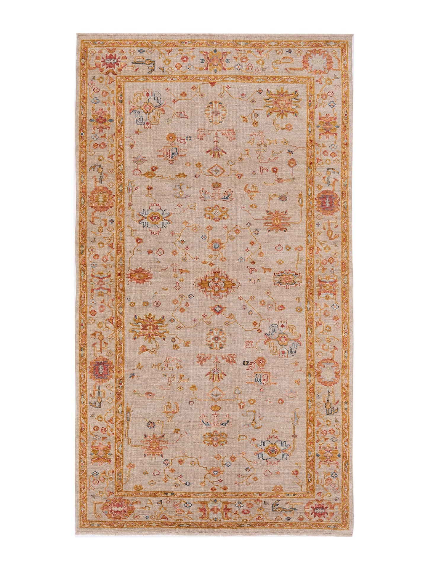 Anadol Angora Oushak  Ivory Silver Traditional