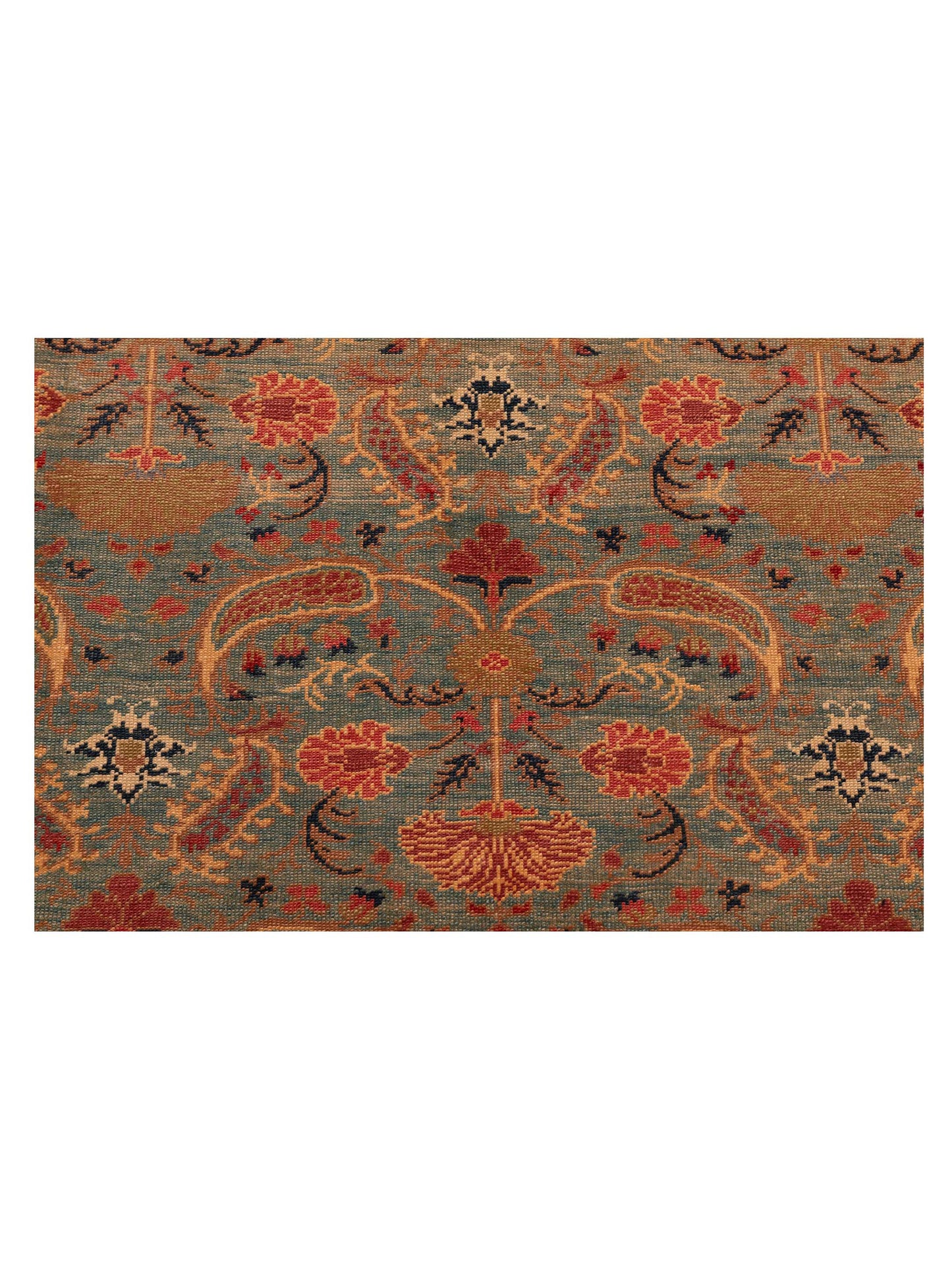 Antique Loom 147422 Blue Rust 6.10x7.10 Hand Knotted Rug