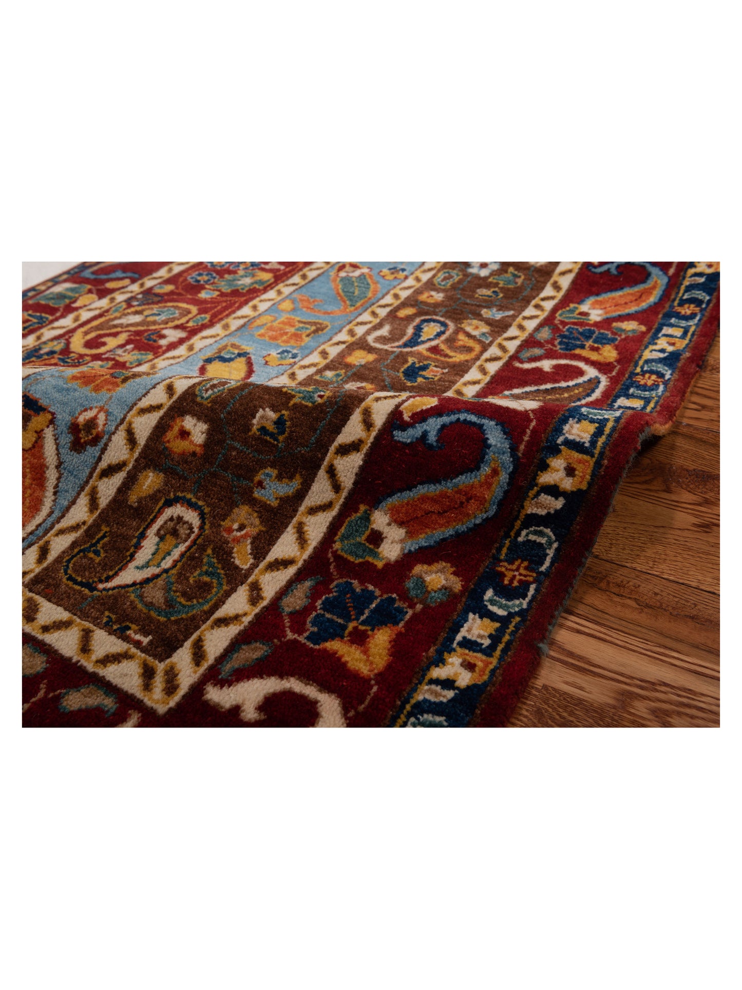 Shawl 120123 Multi 2.6x9.11 Hand Knotted Rug