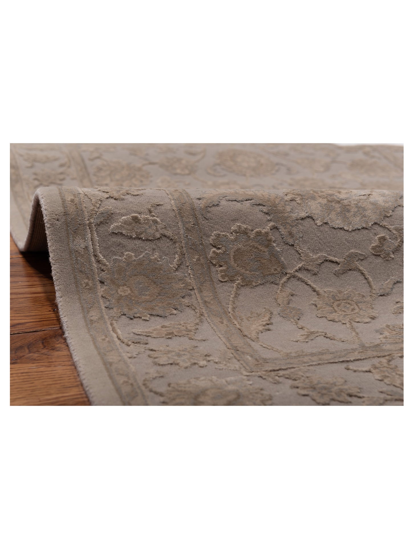Imperial Silk 135477 Silver Silver 2.8x10 Hand Knotted Rug