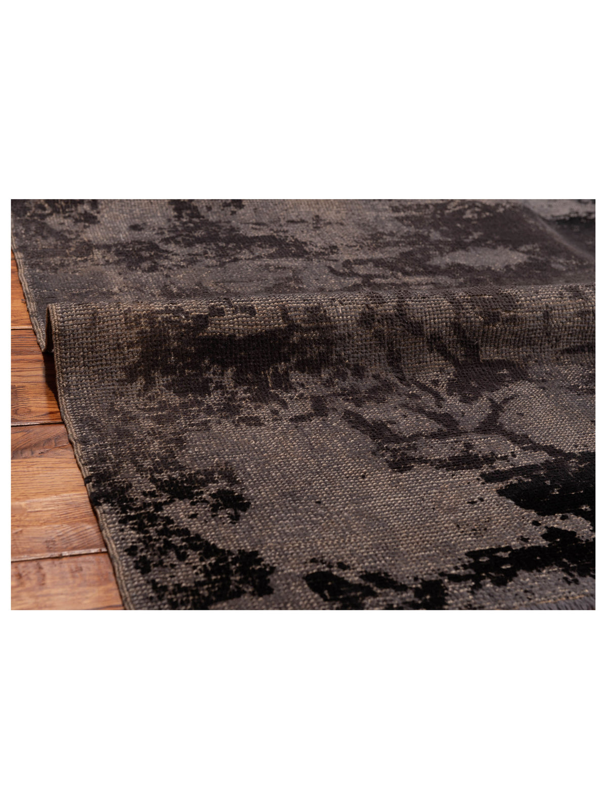 Vintage 111536 Gray 6.7x8.6 Hand Knotted Rug